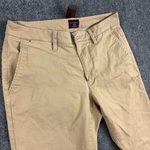 UNTUCKit Mens Khaki Straight Fit Chino Pants W32 L32‎ Cotton Blend Casual